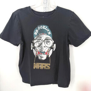 Nike Jordan Spike Lee Mars Blackmon T-Shirt Men’s L Black Brooklyn Graphic Tee